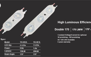 high brightness led module 170 lm/w with widely view angle lens